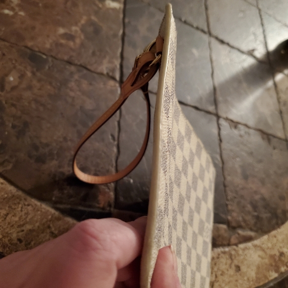 Louis Vuitton Damier Azur Neverfull MM Pochette LIKE NEW - Picture 8 of 10